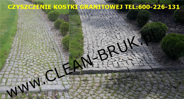 czyszczenie kostki granitowej w Krakowie