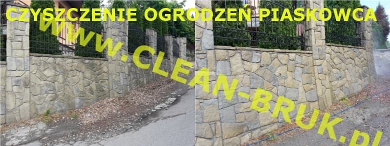 czyszczenienie i konserwacja ogrodzeń z kamienia tenczyńskiego w Krakowie