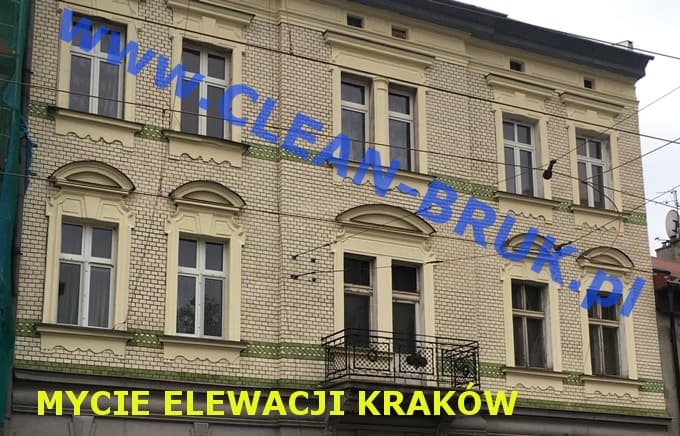 Mycie elewacji z glazurowanych kształtek ceramicznych Kraków
