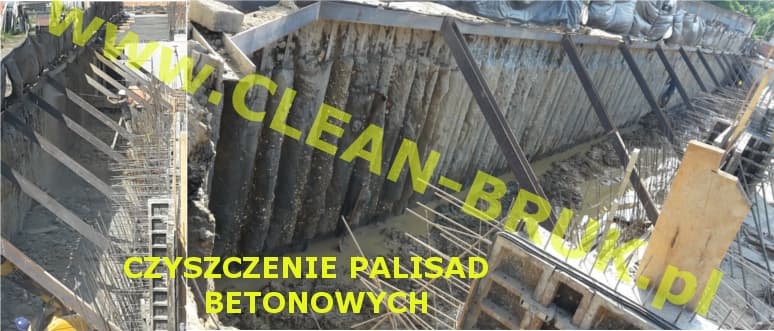 czyszczenie palisad betonowych w Krakowie