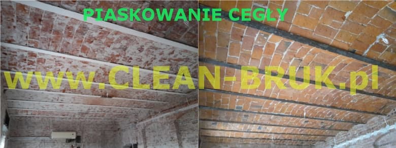 Czyszczenie ceglanego stropu w Krakowie