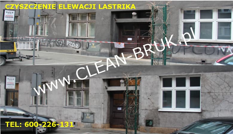 Czyszczenie elewacji z dekoracyjnego tynku kamiennego w Krakowie