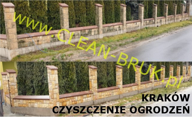 czyszczenie i konserwacja ogrodzeń z płytek piaskowca Kraków