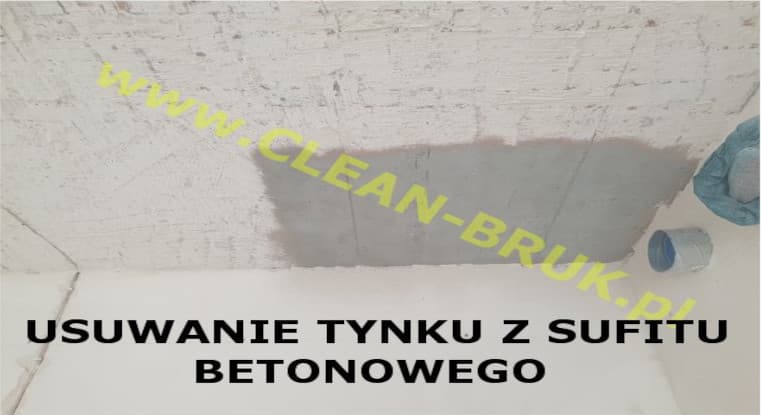 czyszczenie stropu z betonu w Krakowie
