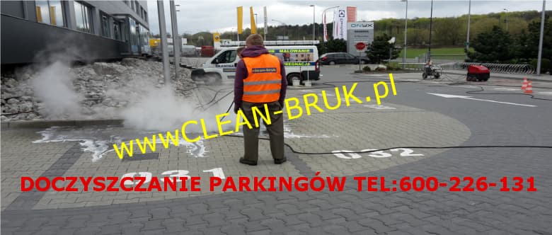 czyszczenie parkingów z betonowej kostki