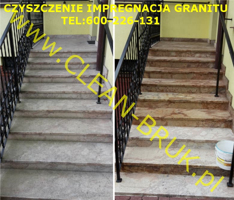 impregnowanie schodó granitowych w krakowie