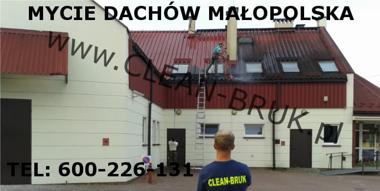mycie dachów w Krakowie