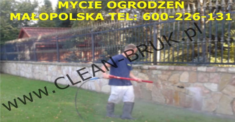 mycie ogrodzeń Kraków