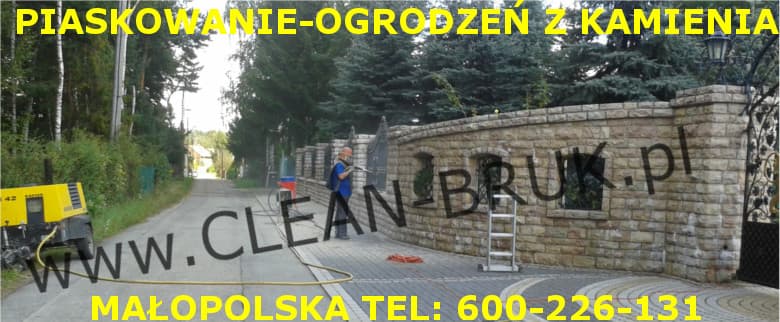 czyszczenie ogrodzeń z kamienia Kraków
