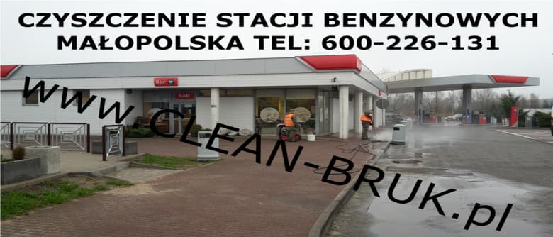 mycie infrastruktry stacji benzynowych Kraków
